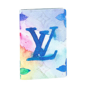 Louis Vuitton Watercolor Multicolor Monogram Logo Pocket Organizer Card Wallet